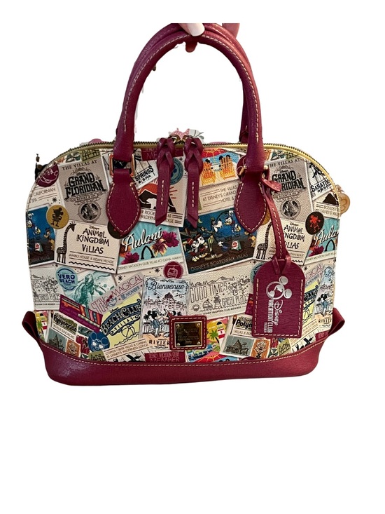 Dooney & Bourke Handbags - Disney Parks Dooney & Bourke DVC Resort Stamps Satchel Bag - EUC